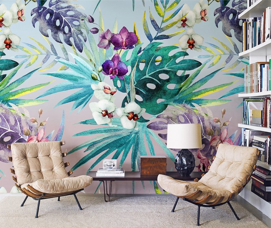 Живопись на стенах в интерьере