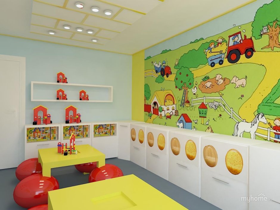 Современный интерьер детского сада