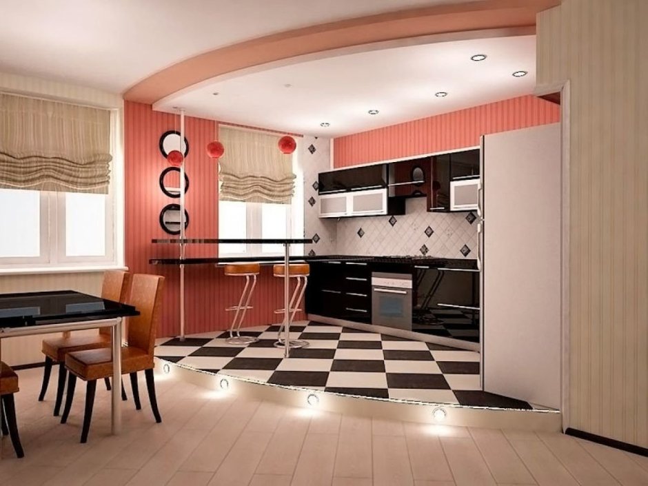 Красивые кухонные арки