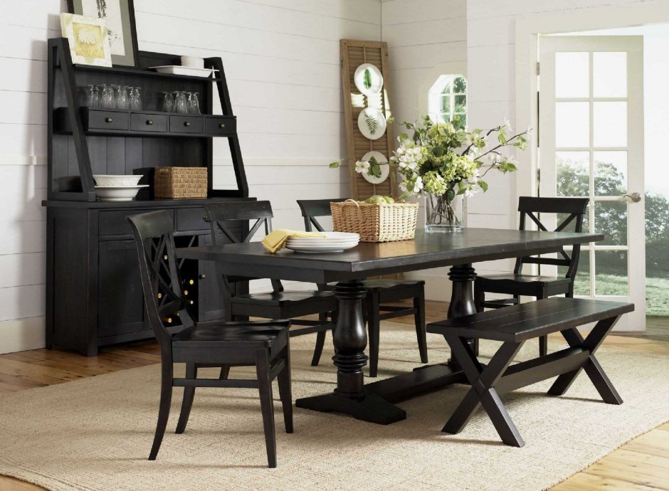 Черно-белые кухни в интерьере