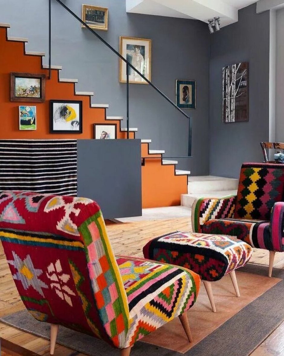 Интерьер в горчичных тонах