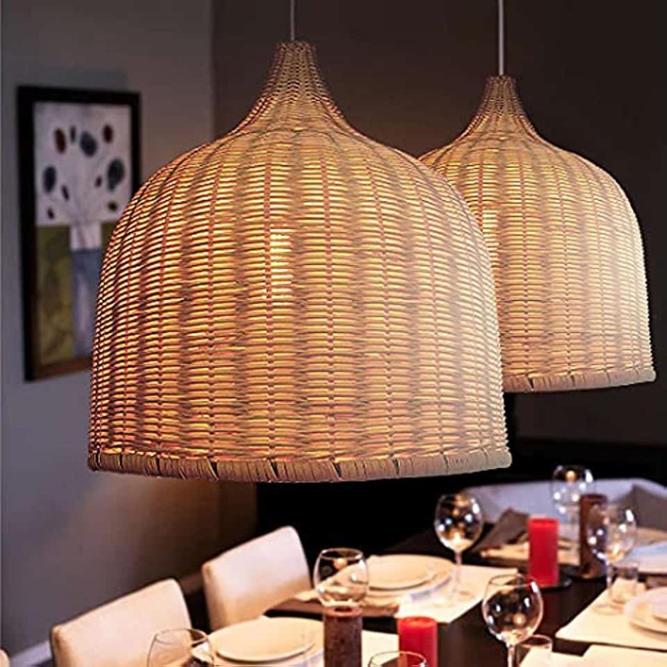 Подвесные светильники для кухни в деревянном доме