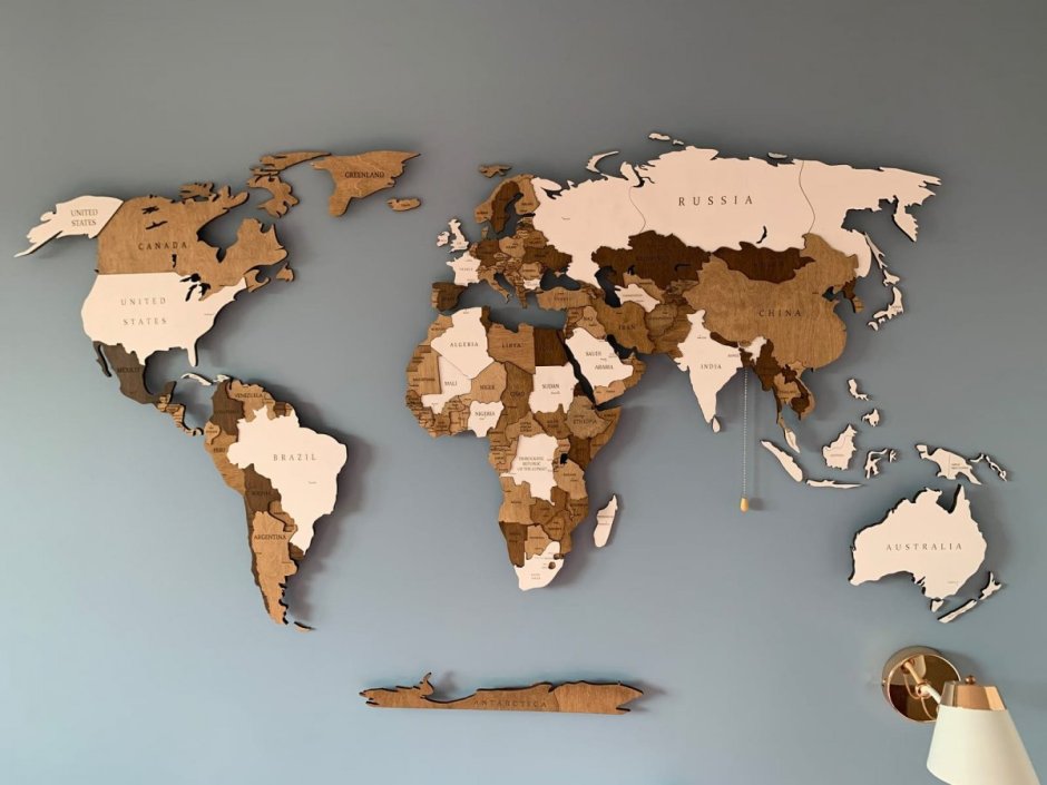 Настенная карта мира