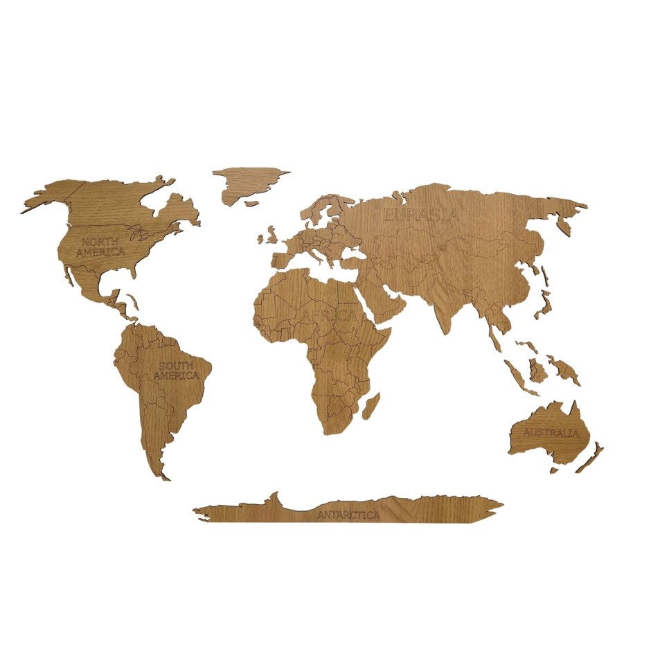 Декоративка карта мира