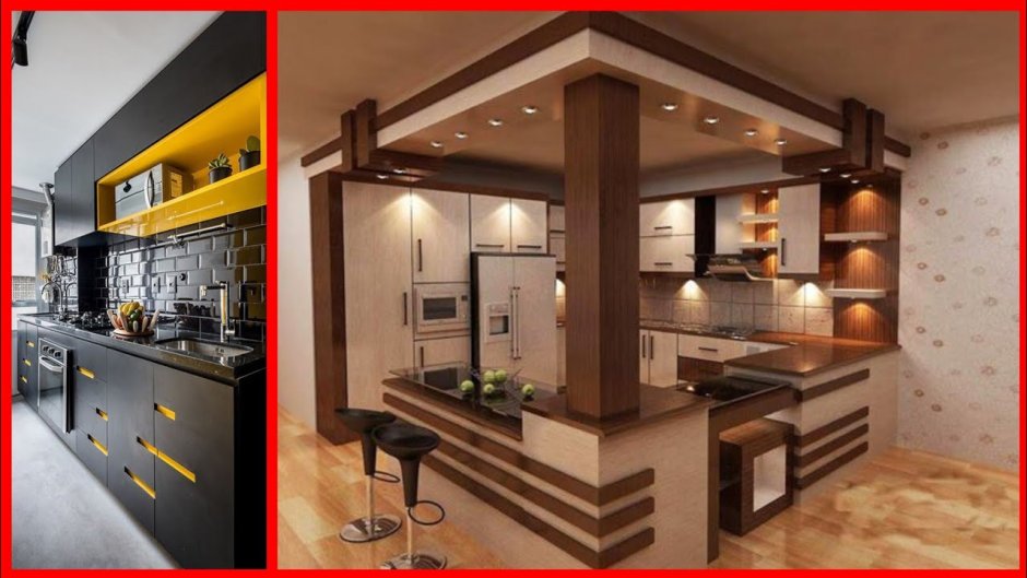 Красивые кухни гостиные