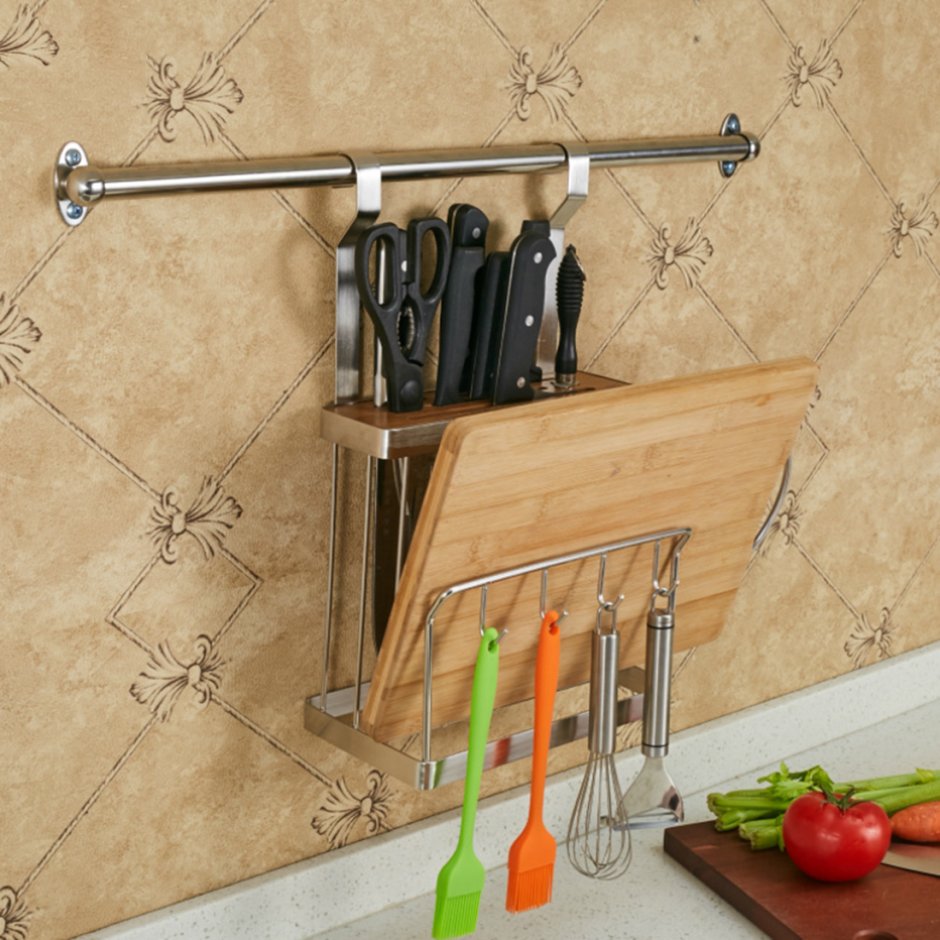 Держатель для кухонных инструментов o'Kitchen с 6 крючками 30x5x2 см