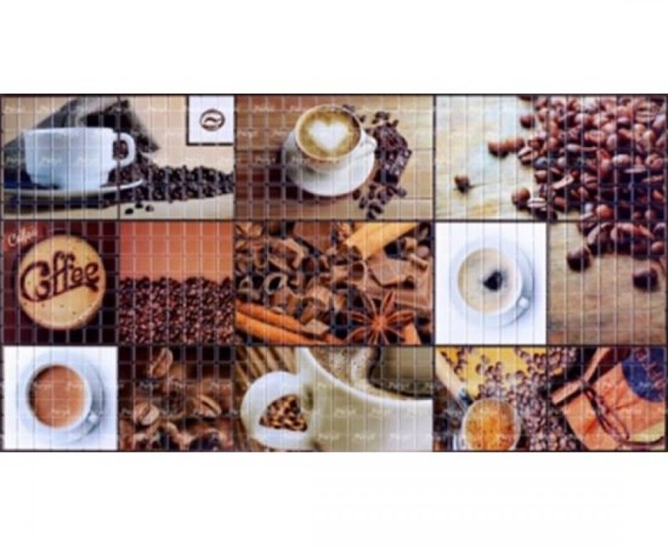 Панель ПВХ мозайка аромат кофе 980 498мм