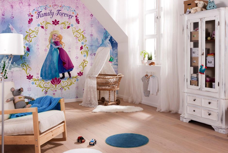 Детские комнаты в стиле Эльзы