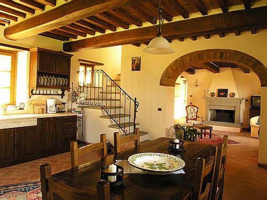 Тосканский стиль в интерьере кухни (73 фото)