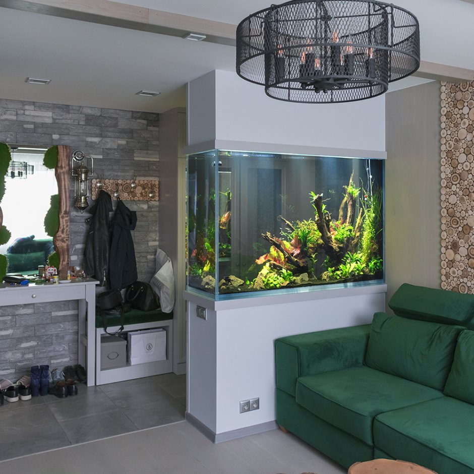 Juwel аквариум в интерьере гостиной