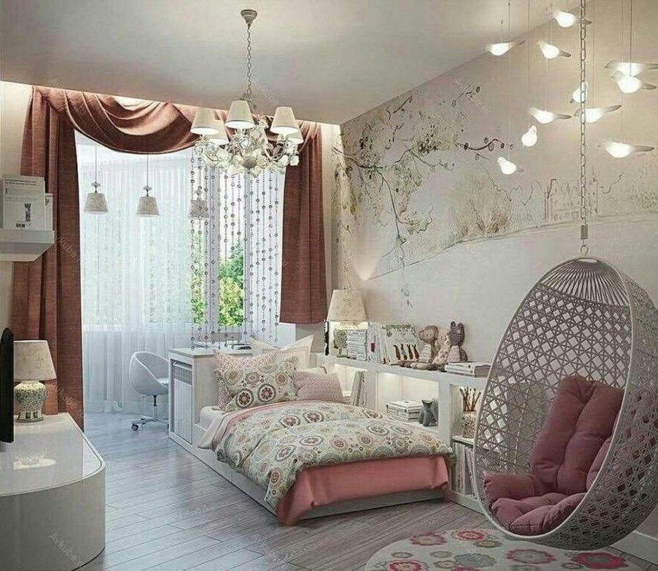 Уютная спальня для девушки