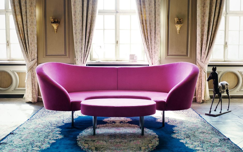 Цвет фуксия в интерьере