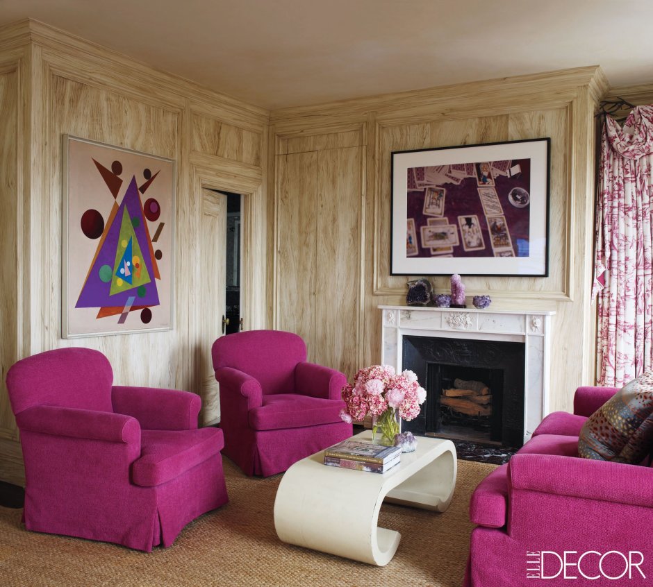 Дизайн интерьера сиреневый