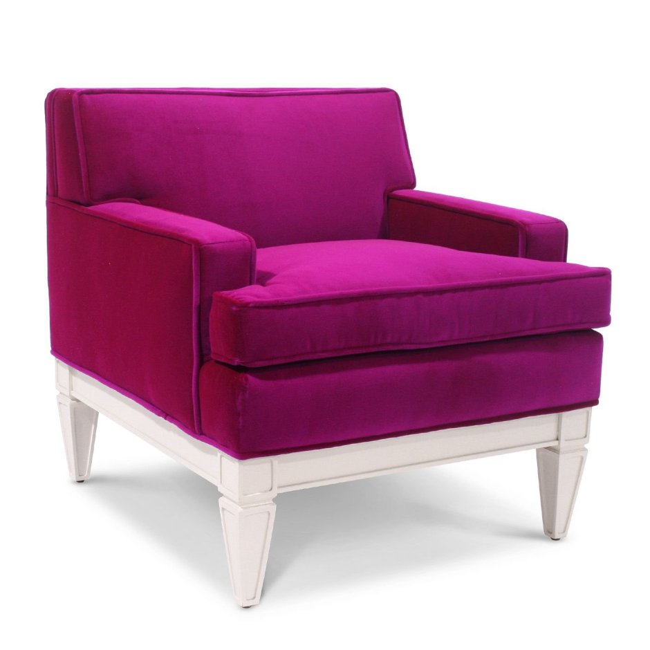 Бархатный диван фуксия