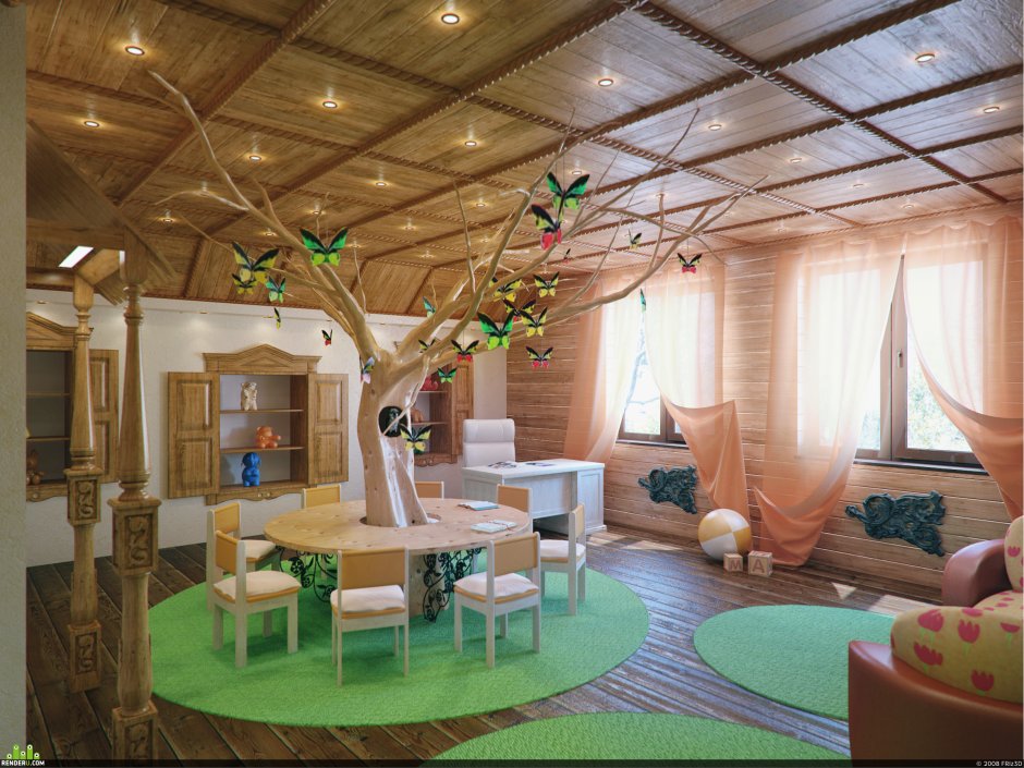 Дом Лапландия из оцилиндрованного бревна