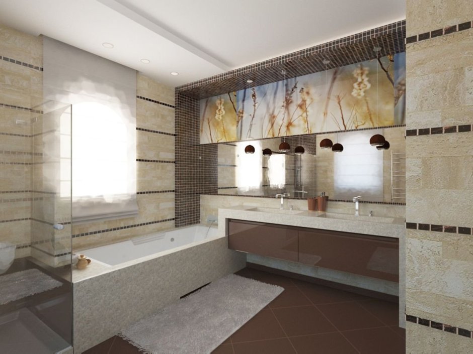 Дизайн проект ванной Оникс