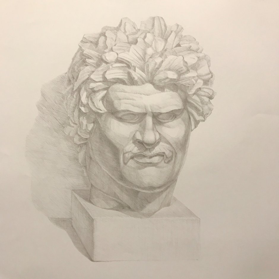 Голова Давида Микеланджело из гипса