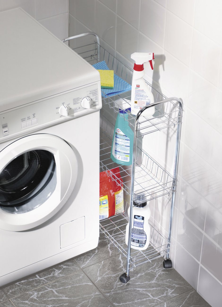 Выкатная полка в ванную