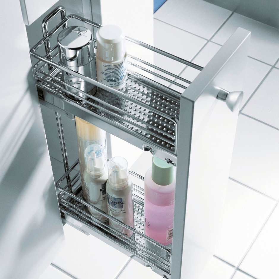 Узкая выдвижная полка