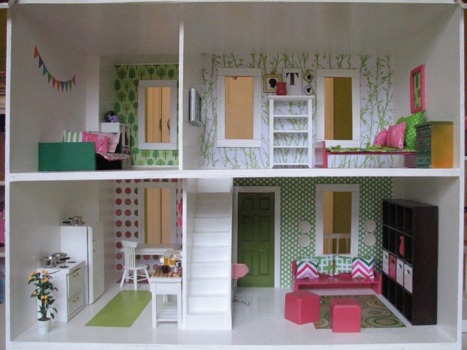 Кукольный дом обои для гостиной