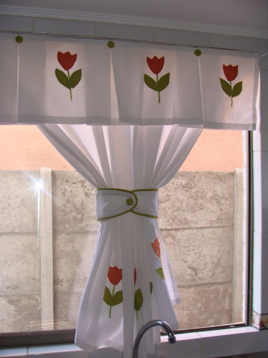Французские шторы на кухню