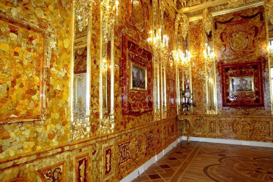 Пушкинский дворец Янтарная комната