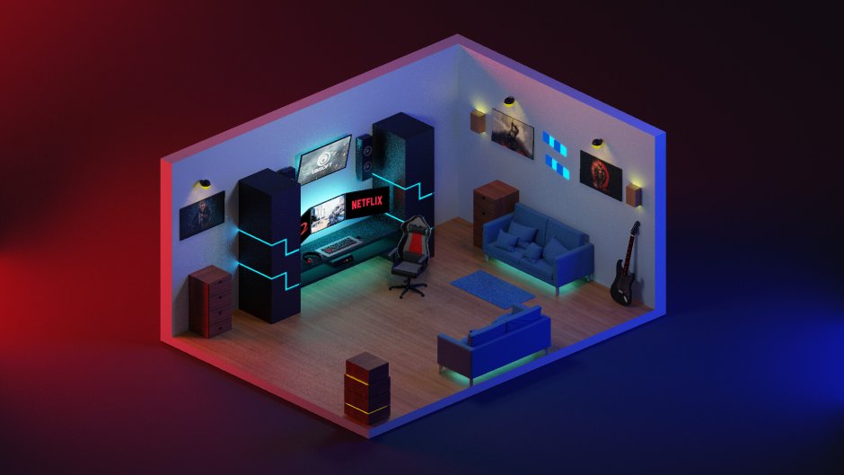 3d комната