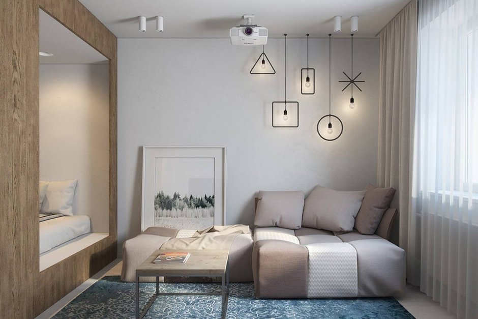 Кухня гостиная икеа 20м