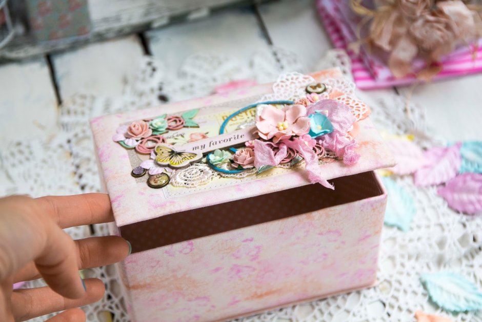 Декор коробки своими руками