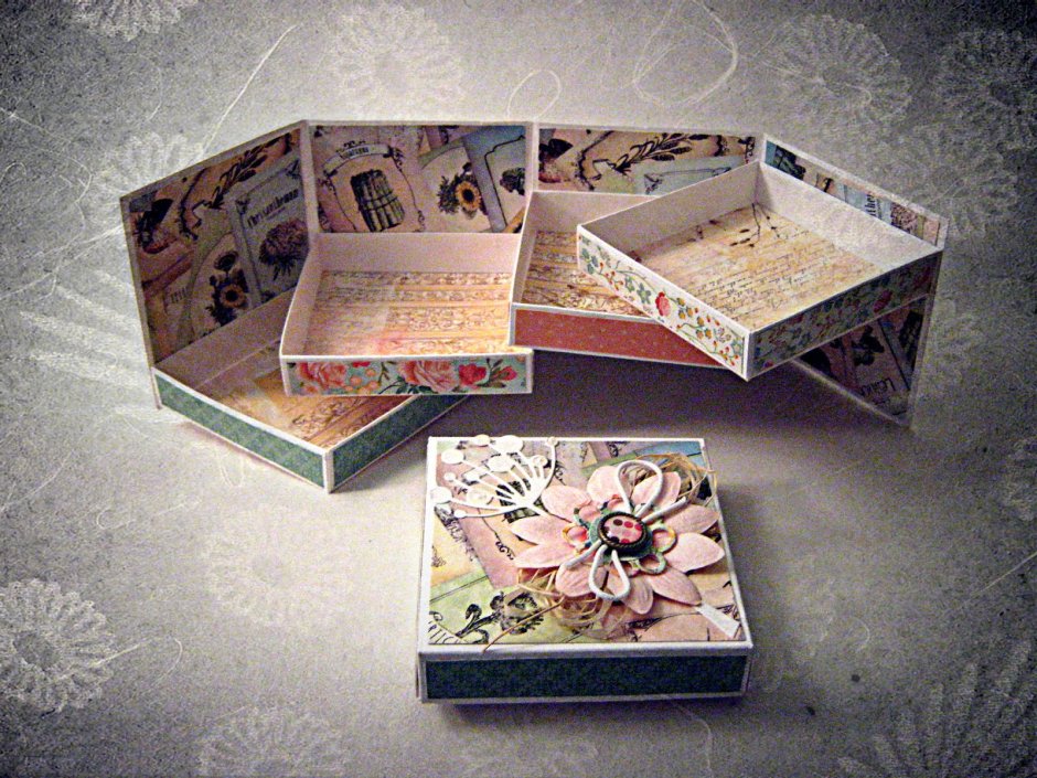 Коробочки для украшений Скрапбукинг