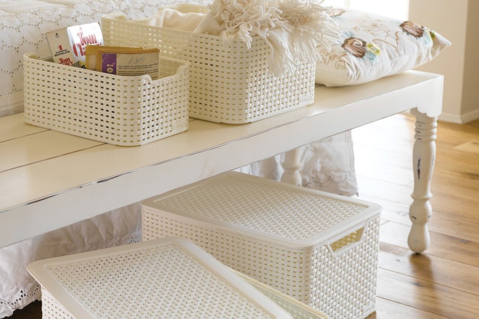 Корзина ротанг кружево s 285 195 130