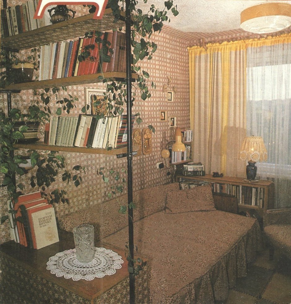 Гостиная большая в Советском стиле