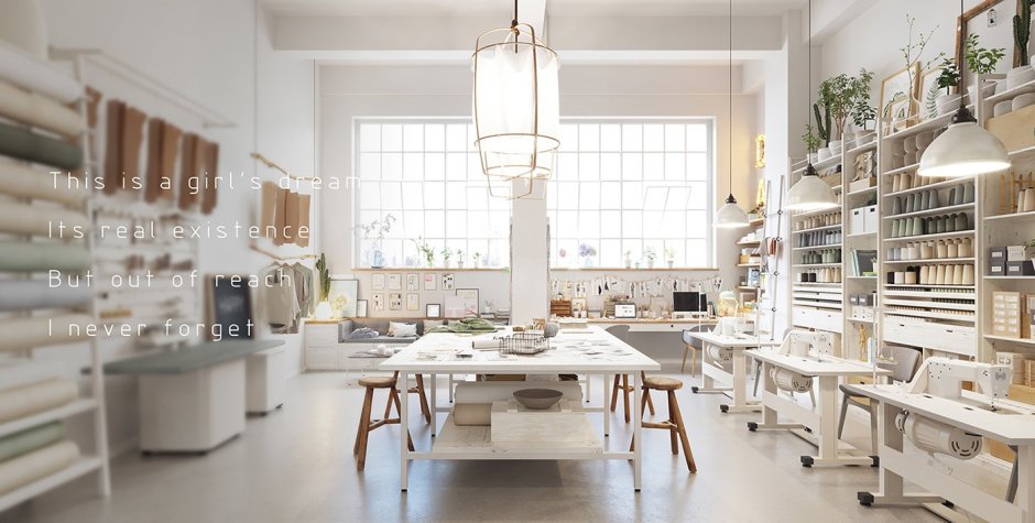 Современная мастерская художника