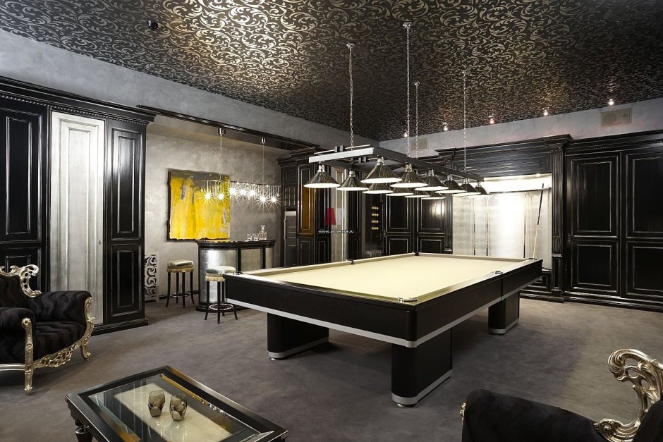 Бильярдная в современном стиле