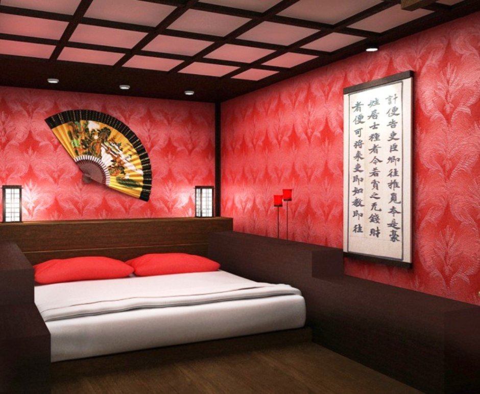 Комната в японском стиле для подростка мальчика
