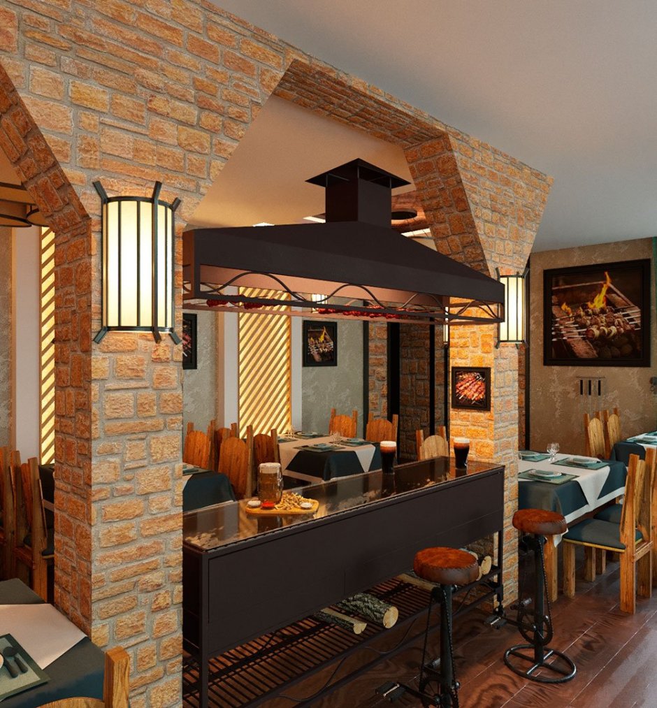 Веранда с барбекю