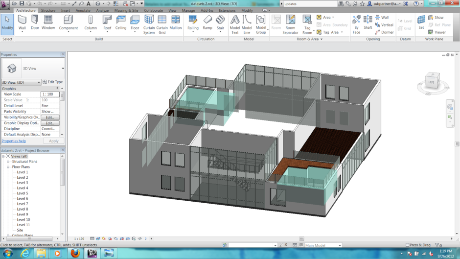 Revit интерьер