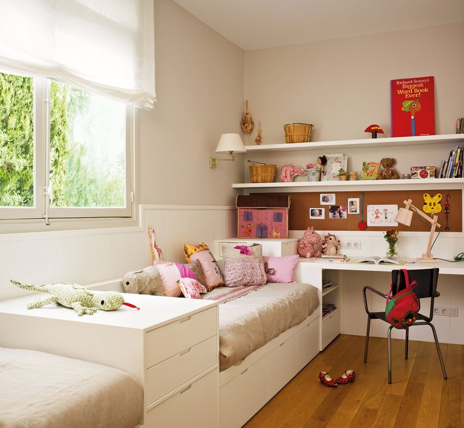 Детская комната комната для двоих разнополых детей