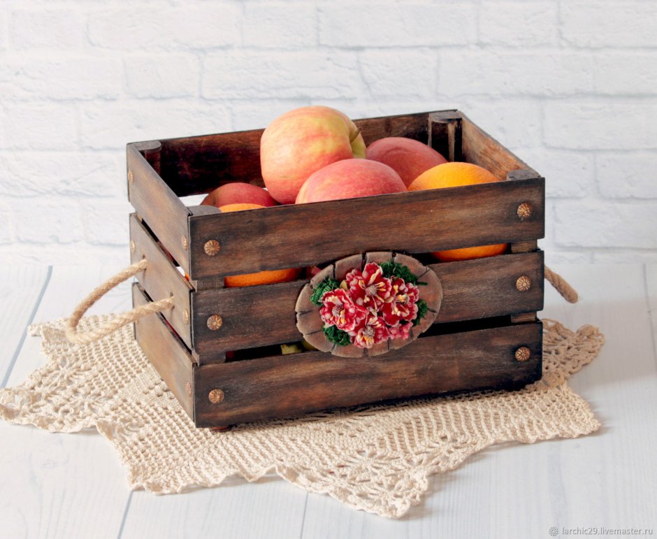 Декор ящика для фруктов