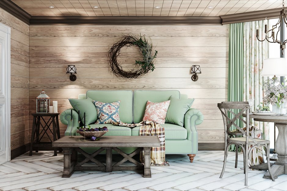 Тиккурила имитация бруса в интерьере