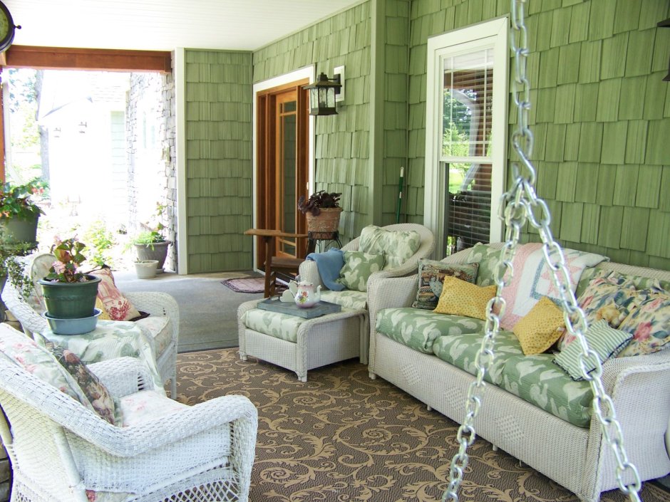 Интерьер Прованс имитация бруса