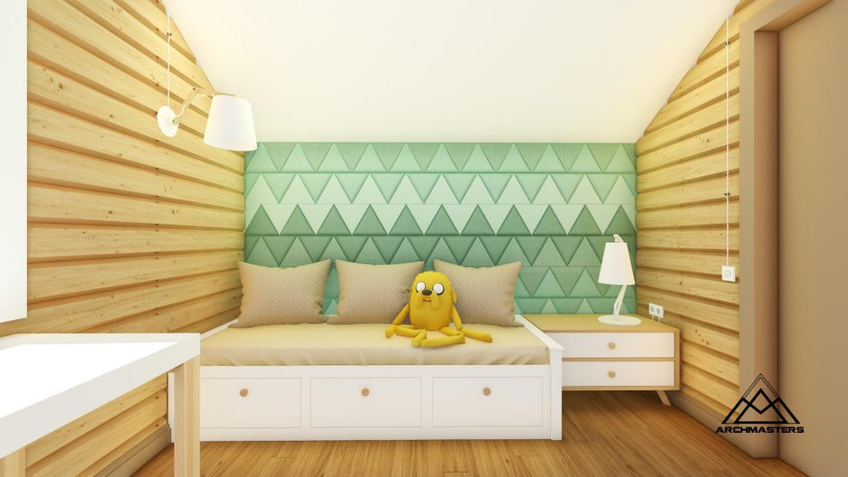 Мансарда отделанная вагонкой