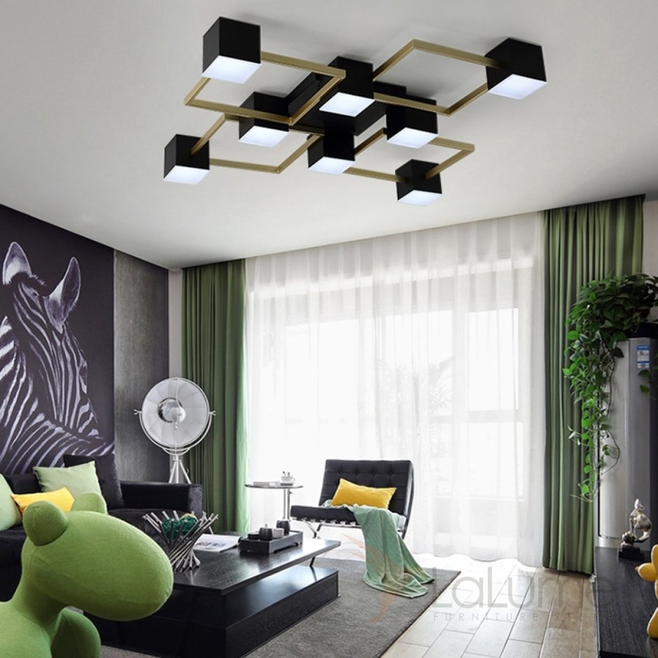 Люстра геометрия 2-1644-10-CR Y led