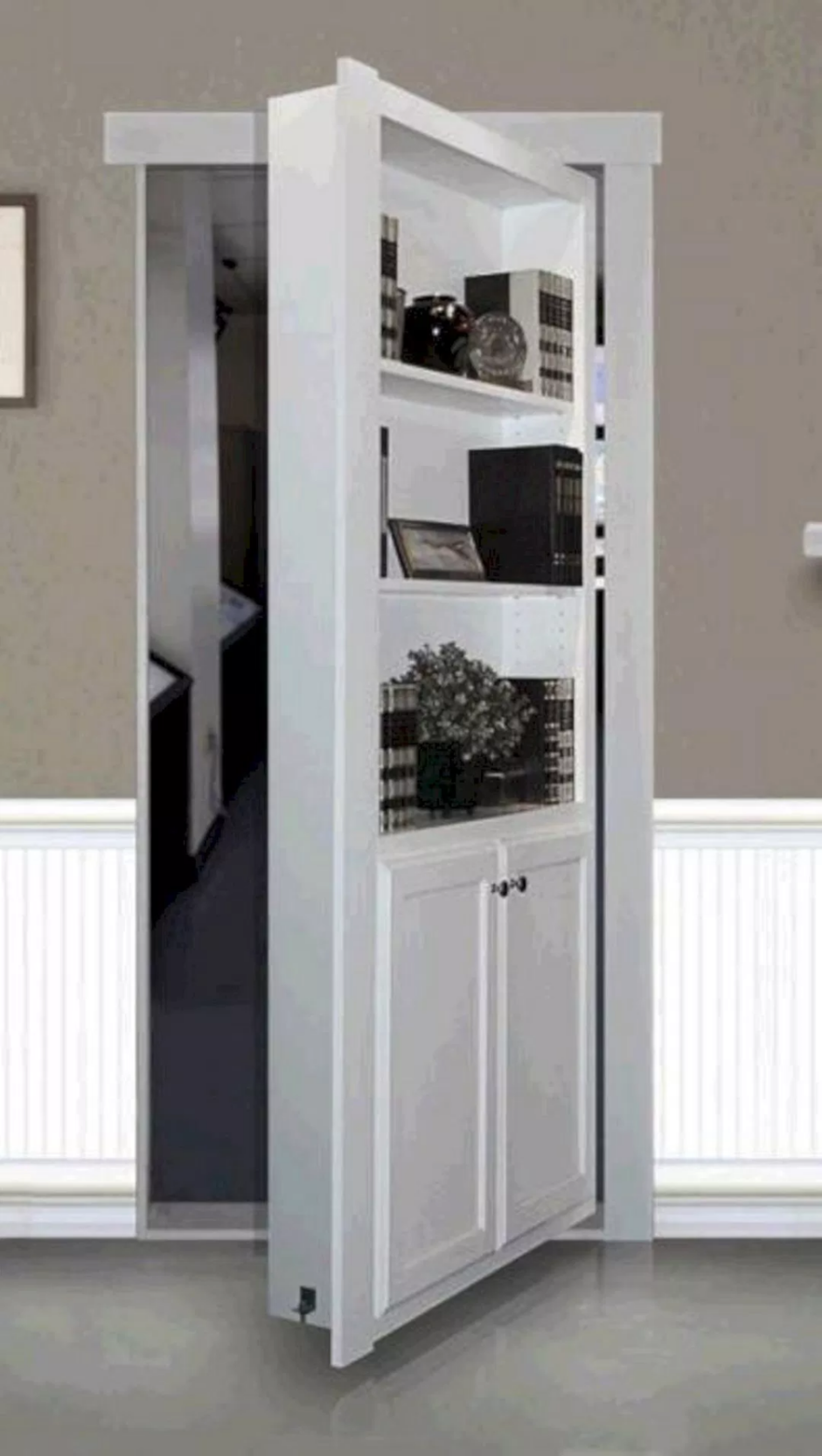 Потайная дверь шкаф
