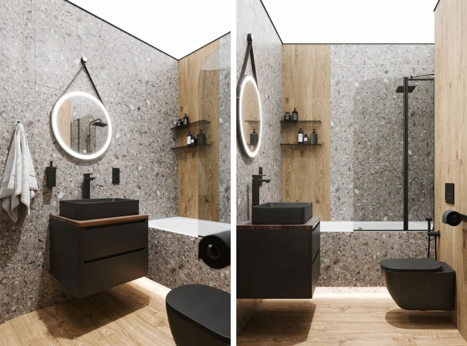 Дизайн ванной комнаты 2021 новинки с душевой
