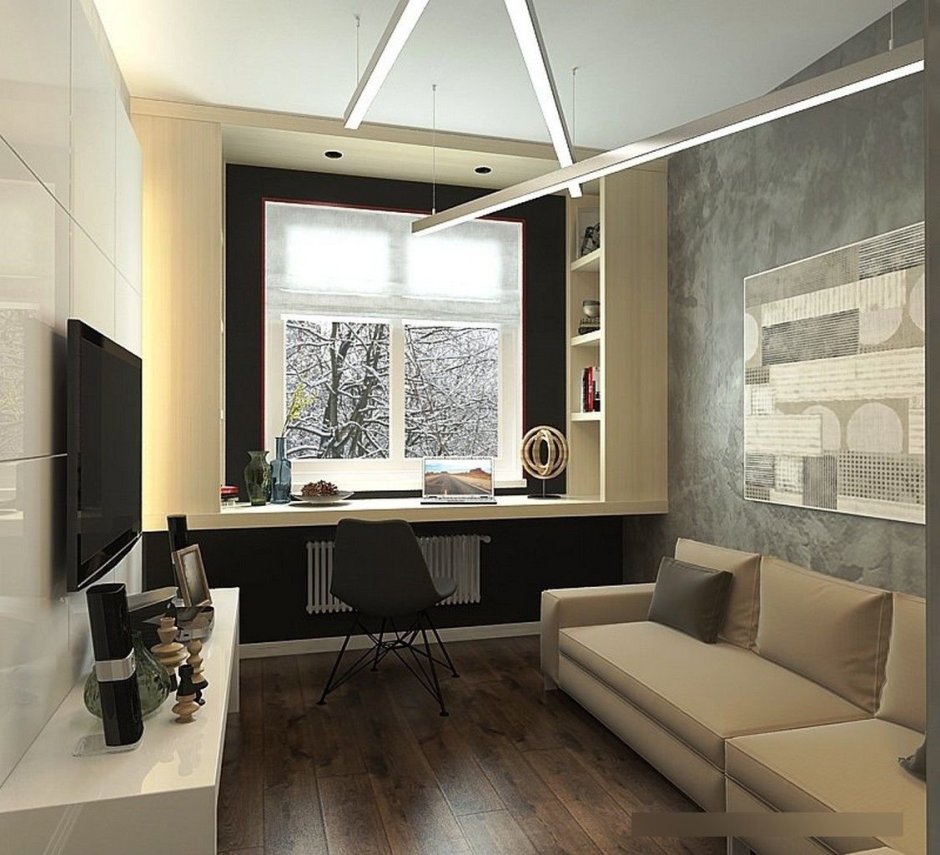 Интерьер квартиры в современном стиле в светлых тонах трехкомнатная