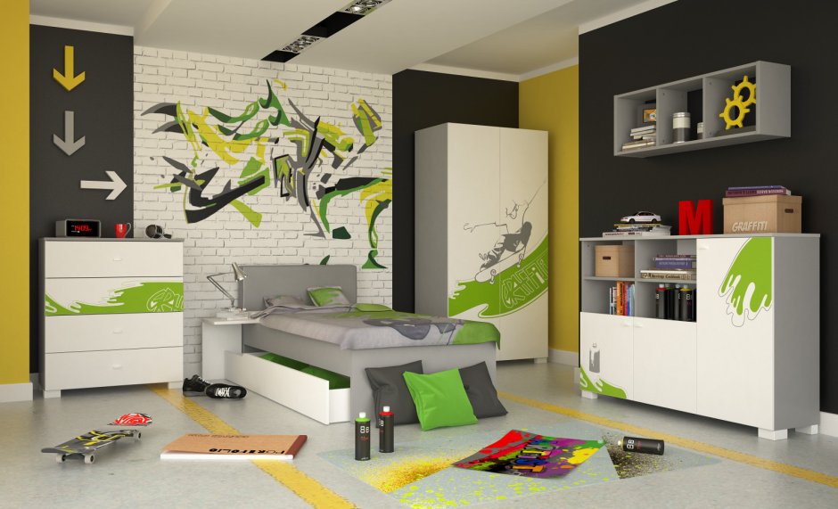 Дизайнерская комната для подростка