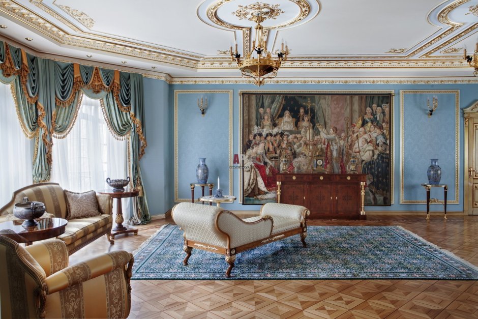 Интерьер квартиры в стиле русского классицизма