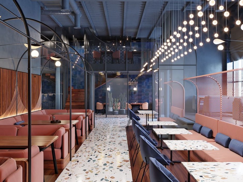 Terrazzo интерьер кафе