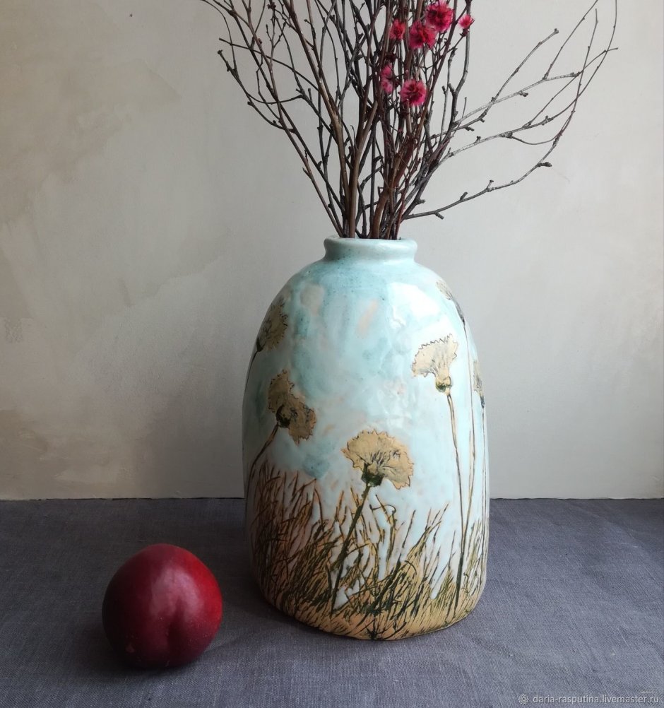 Декорирование керамической вазы
